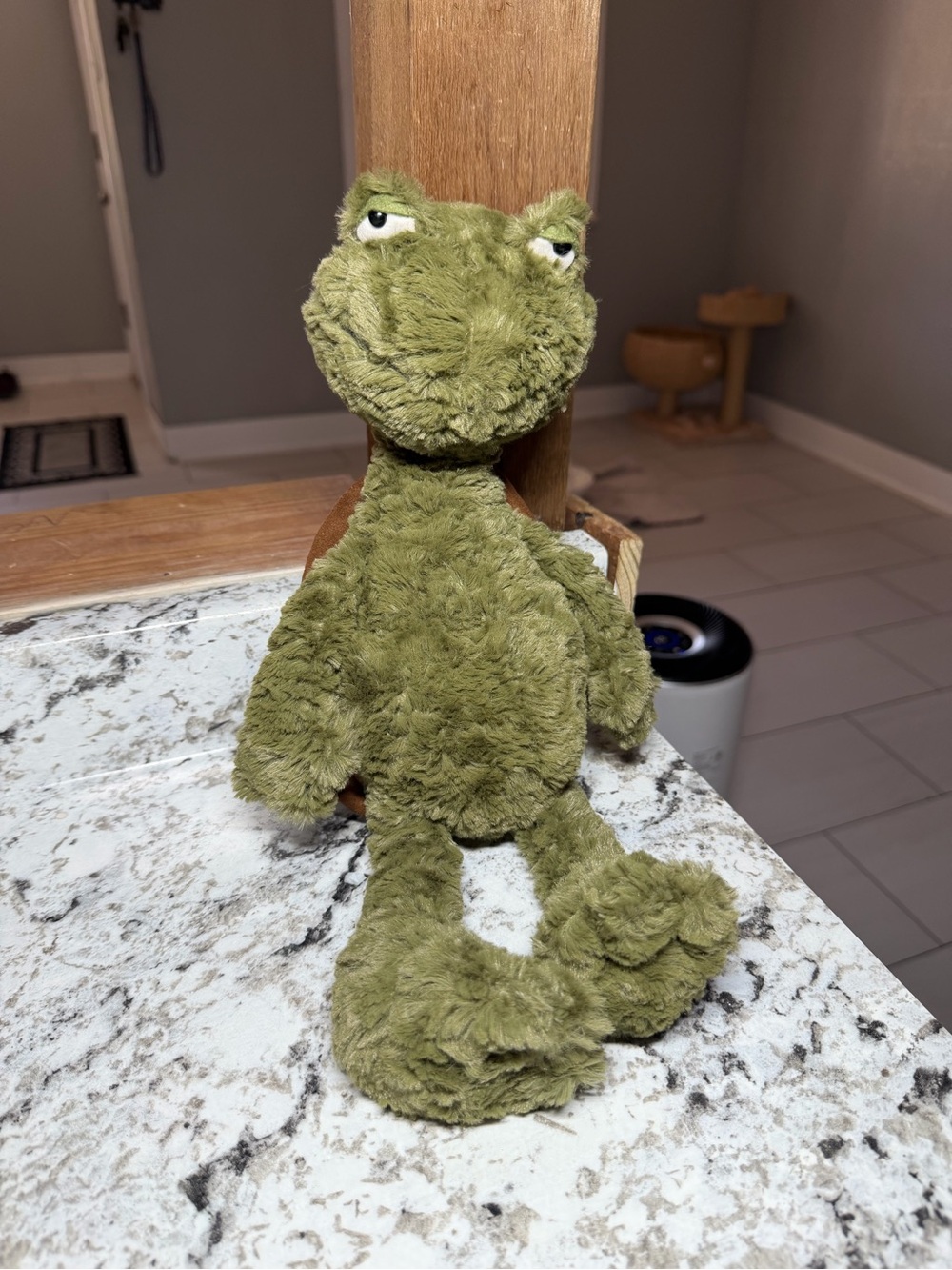 JELLYCAT Furryosity Green Turtle Tortoise 16" Plush Brown Shell 2015